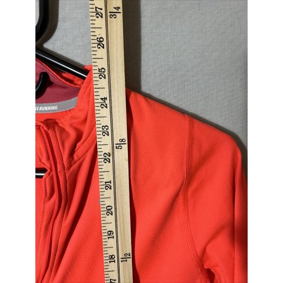 Nike Running Women’s Half Zip Pull Over Track Jacket Dri Fit Orange XS SHIRT - Picture 4 of 5